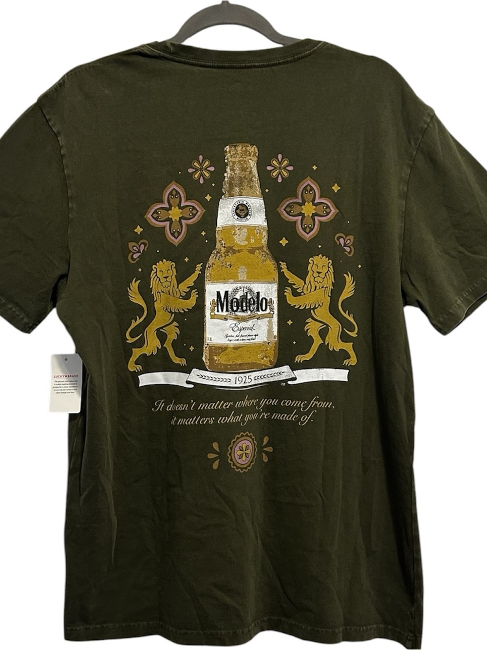 Lucky Brand Modelo Beer Graphic T-Shirt NWT Large